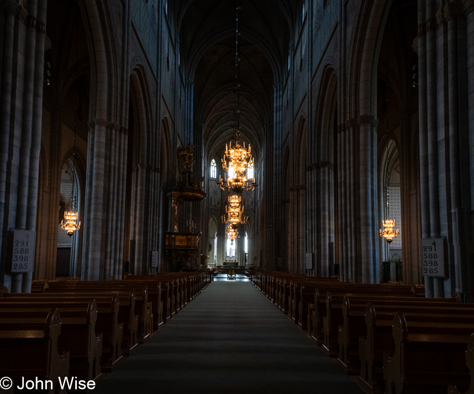 Uppsala Cathedral in Uppsala, Sweden