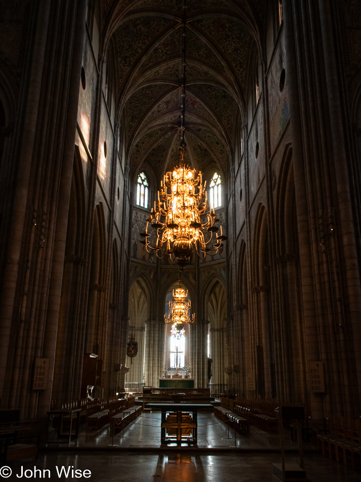 Uppsala Cathedral in Uppsala, Sweden