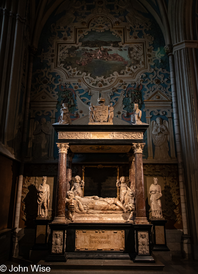Tomb of King Johan III at Uppsala Cathedral in Uppsala, Sweden