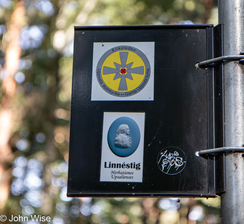 The Eriksleden trail and the Linnaeus Trail in Uppsala, Sweden