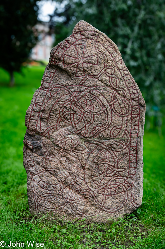 Runestone at the University in Uppsala, Sweden