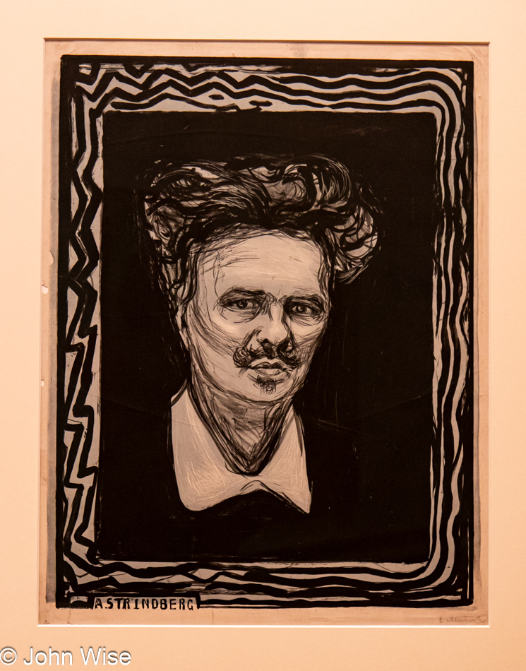 Strindberg Portrait at the Munch Museum in Oslo, Norway