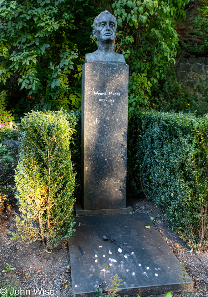 Edvard Munch grave at Vår Frelsers Gravlund in Oslo, Norway