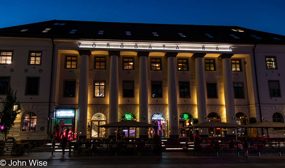 Oslo Street Food in the Torggata Bad building in Oslo, Norway