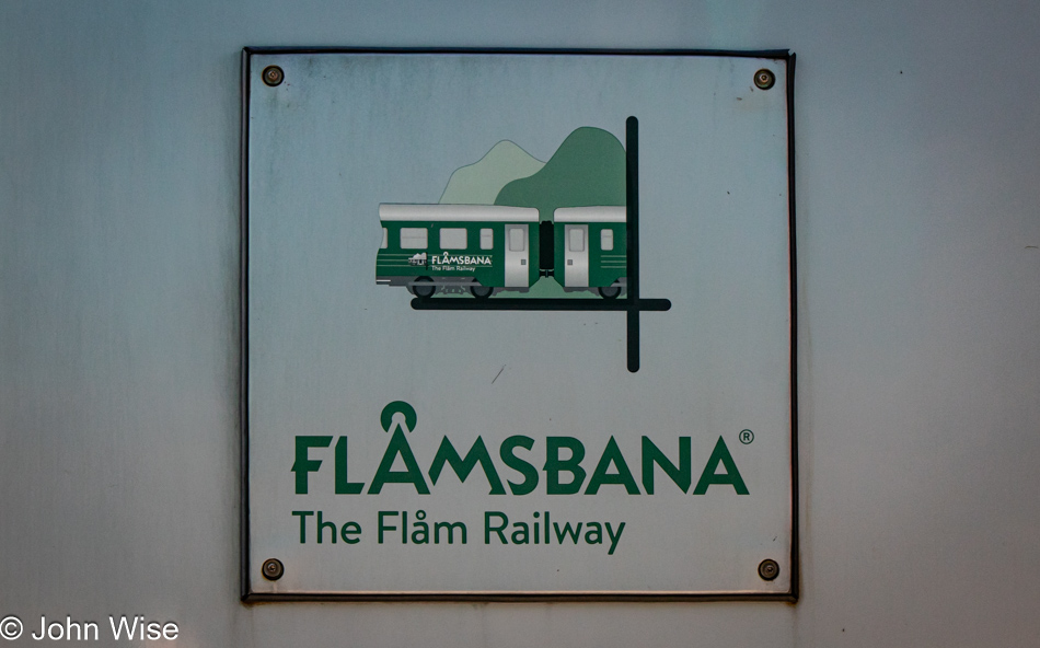 Flåmsbana train between Myrdal and Flåm, Norway