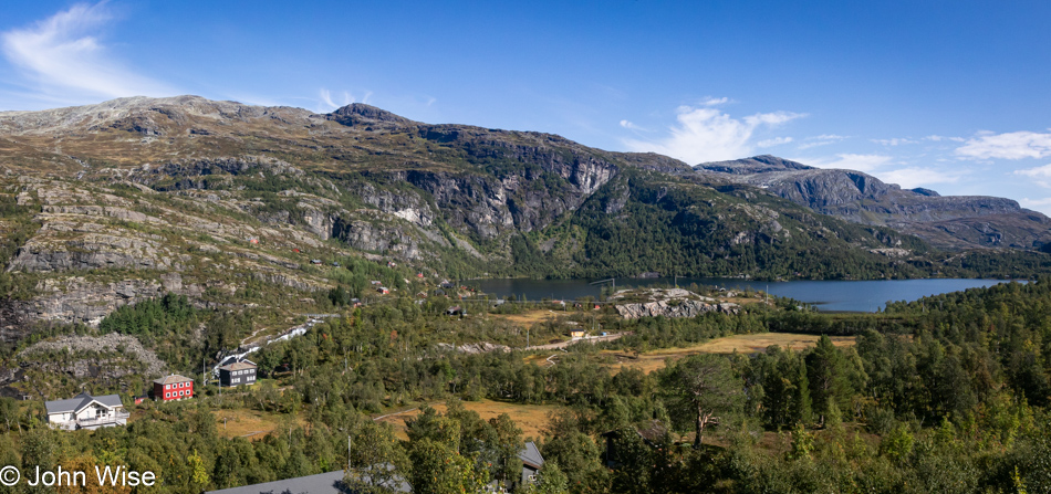 Flåmsbana train between Myrdal and Flåm, Norway