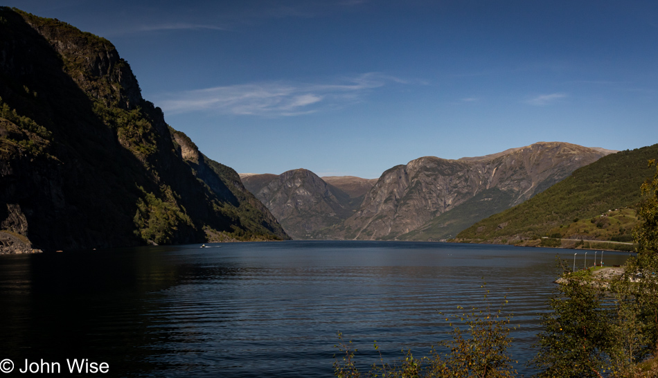 Aurlandsfjord in Flåm, Norway