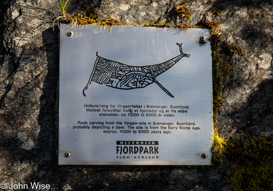 Walking next to Aurlandsfjord in Flåm, Norway