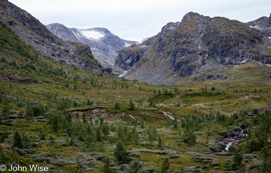 On the Rallarvegen between Myrdal and Flåm, Norway