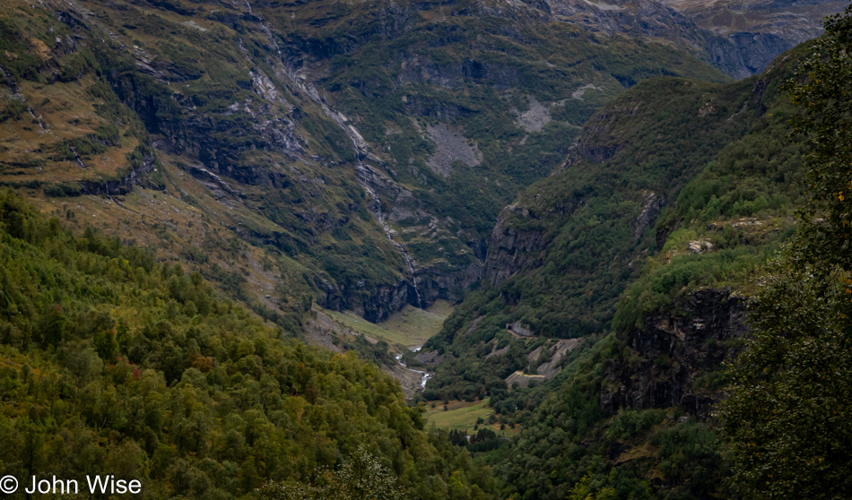 On the Rallarvegen between Myrdal and Flåm, Norway