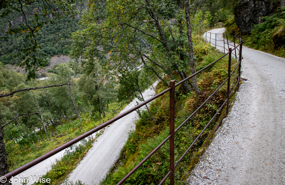 On the Rallarvegen between Myrdal and Flåm, Norway