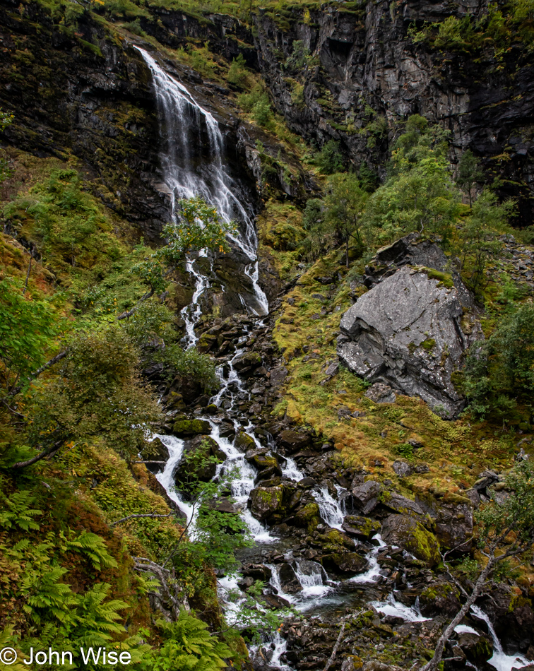 On the Rallarvegen between Myrdal and Flåm, Norway