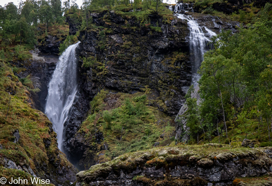 On the Rallarvegen between Myrdal and Flåm, Norway