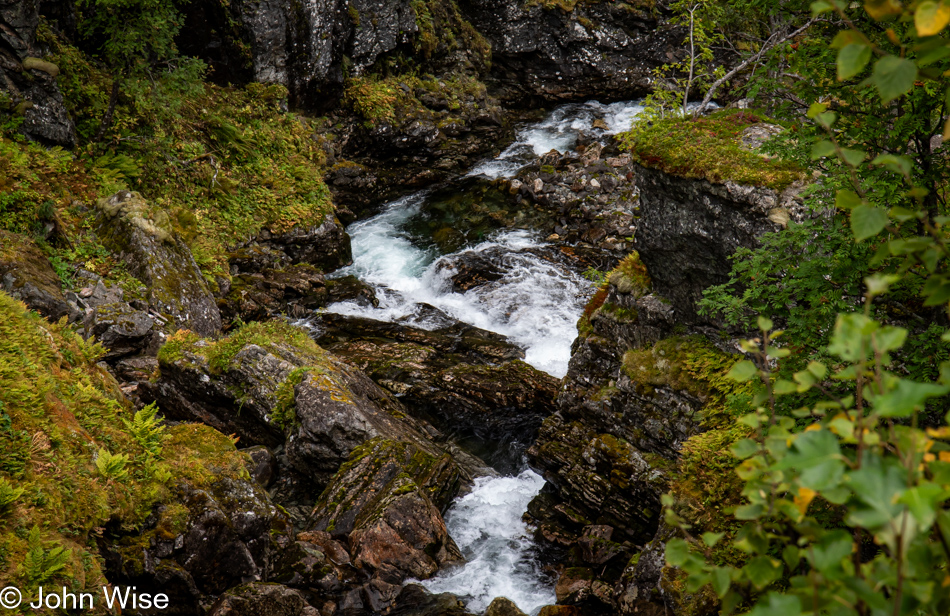 On the Rallarvegen between Myrdal and Flåm, Norway