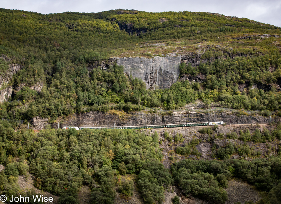 On the Rallarvegen between Myrdal and Flåm, Norway