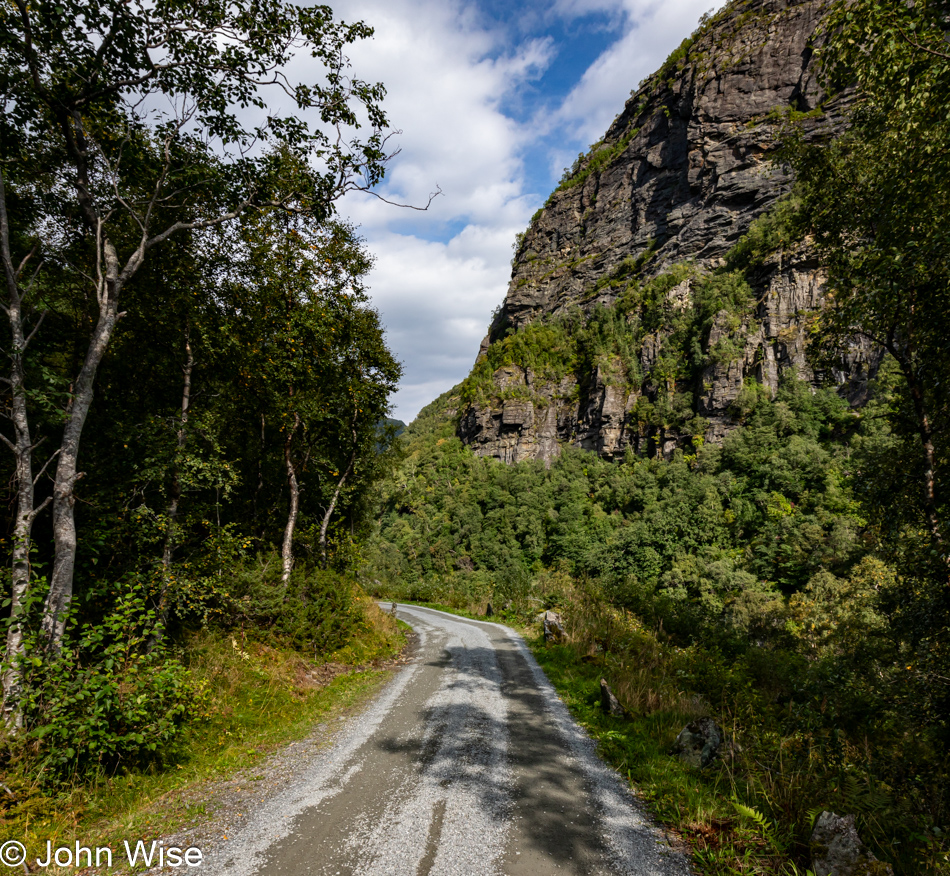 On the Rallarvegen between Myrdal and Flåm, Norway