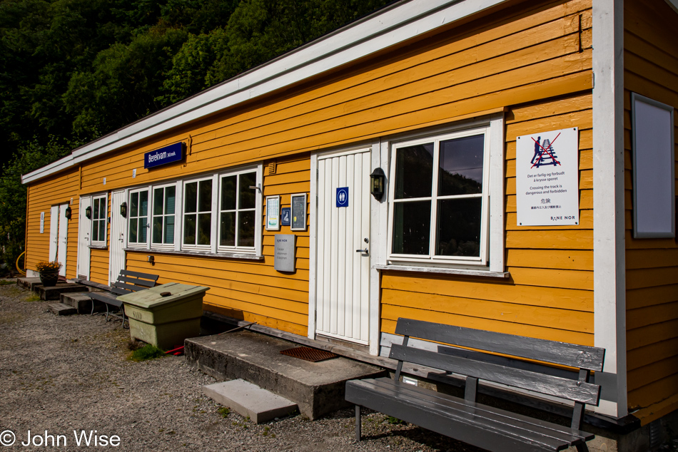 Berekvam Station on the Rallarvegen between Myrdal and Flåm, Norway