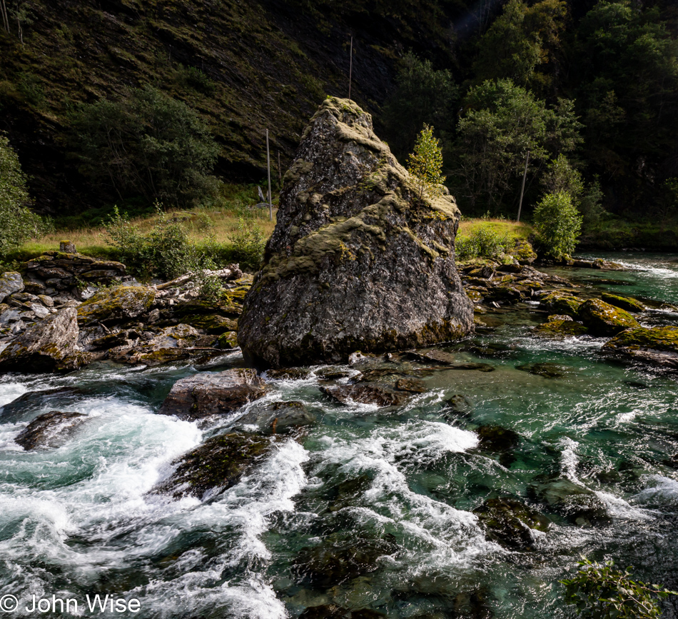 On the Rallarvegen between Myrdal and Flåm, Norway