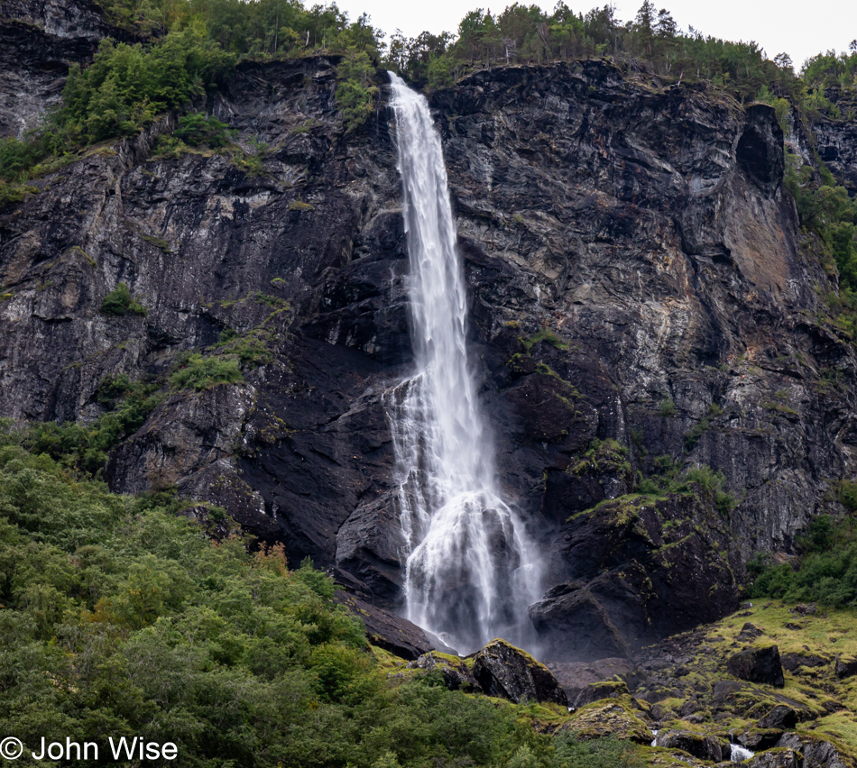 Rjoandefossen on the Rallarvegen between Myrdal and Flåm, Norway