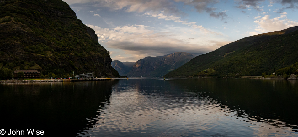 Aurlandfjord at Fjord Sauna in Flåm, Norway