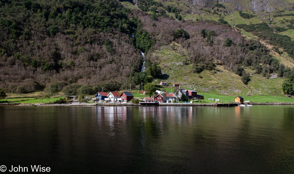 Styvi Fergeleie on Nærøyfjord in Norway