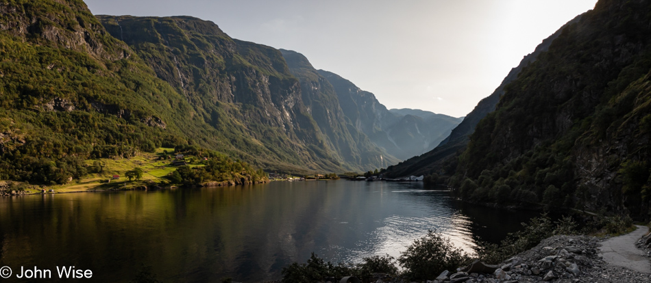 Trail to Bakka on the Nærøyfjord in Norway