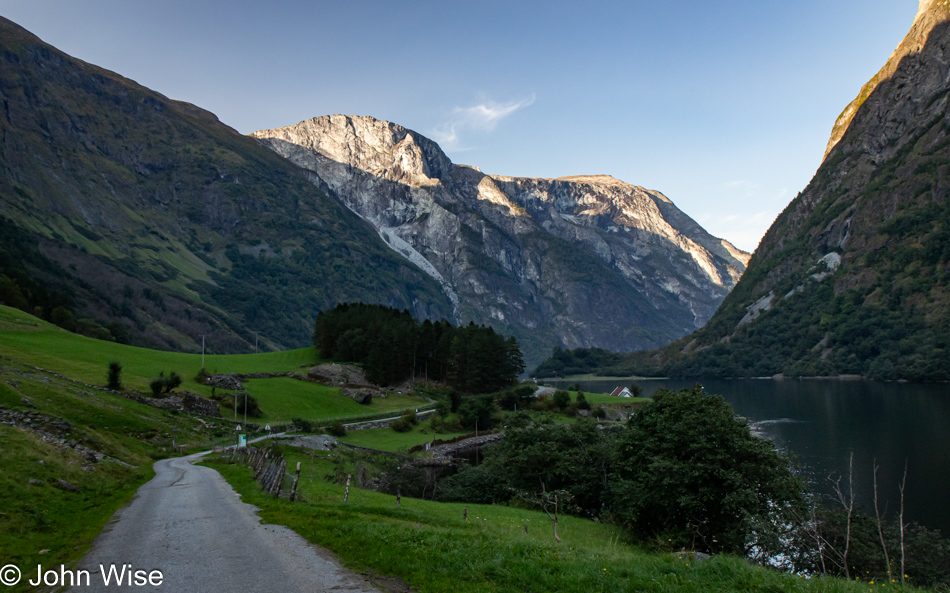 Village of Bakka on the Nærøyfjord in Norway