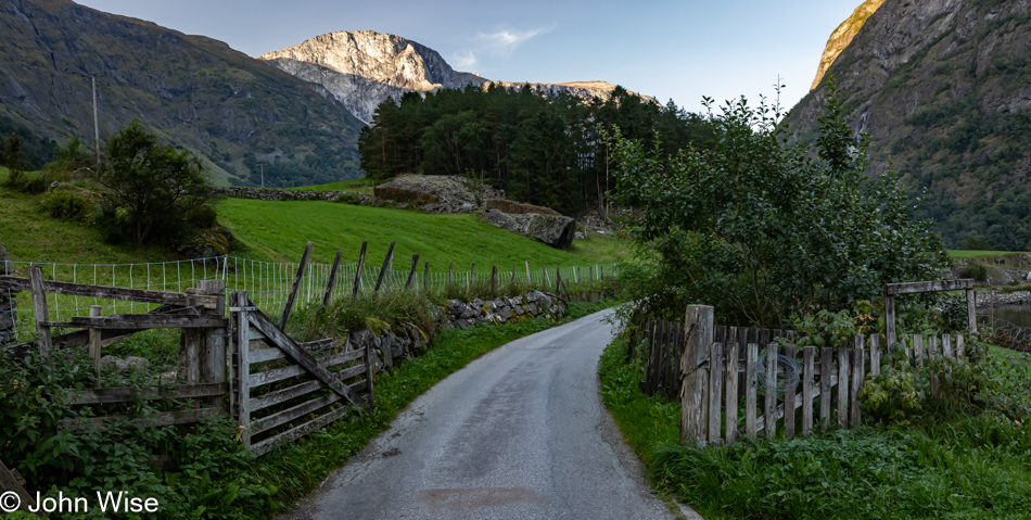 Village of Bakka on the Nærøyfjord in Norway