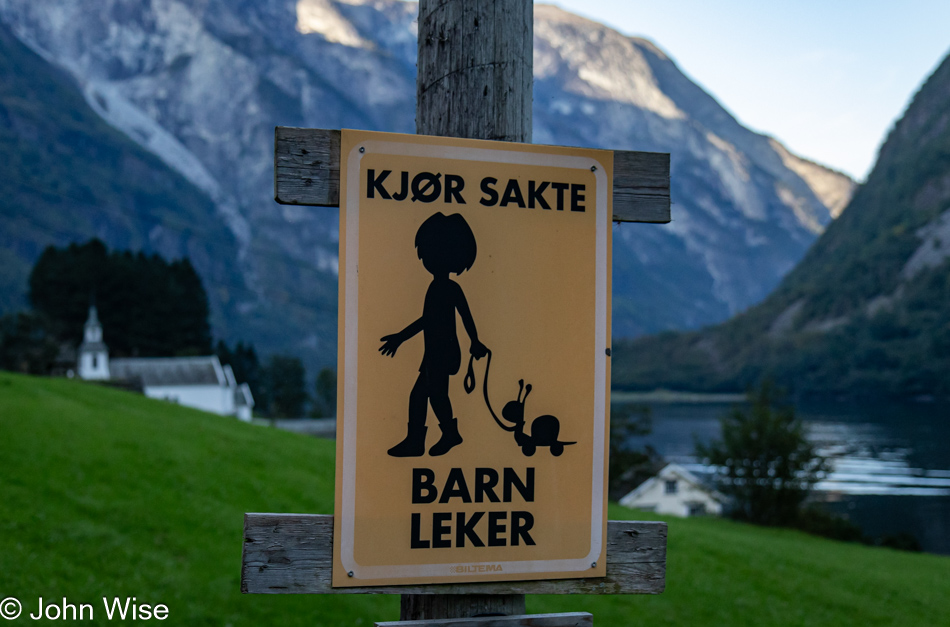 Village of Bakka on the Nærøyfjord in Norway