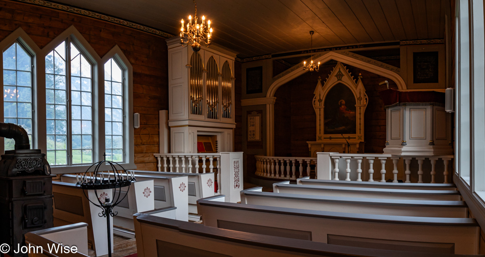 Bakka Church on the Nærøyfjord in Norway