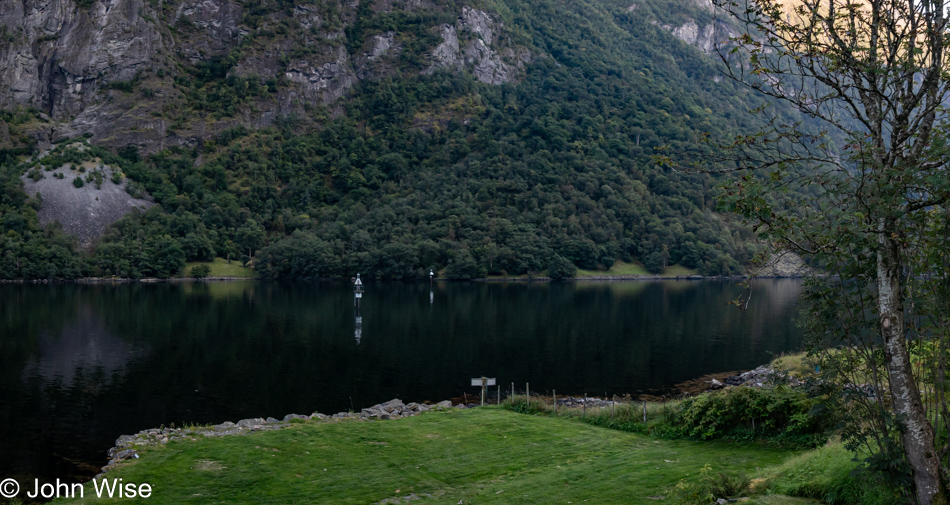 In Bakka at the narrowest point on the Nærøyfjord in Norway