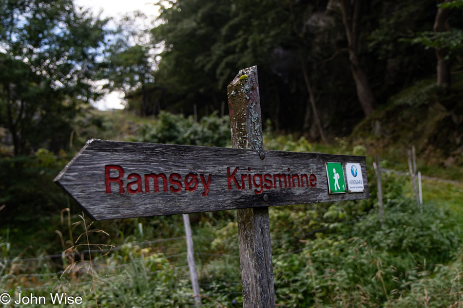 Ramsøy Krigsminne (War Memorial) in Gudvangen, Norway