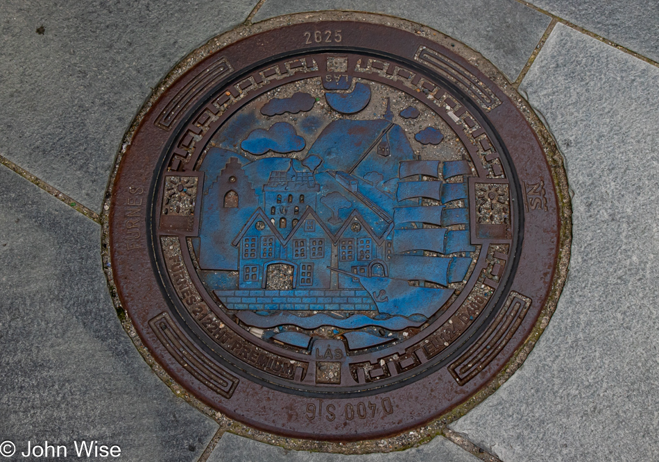 Manhole cover in Bergen, Norway