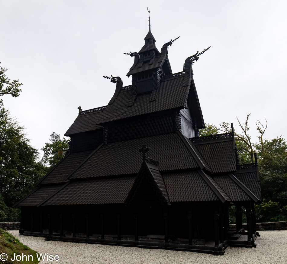 Fantoft Stave Church in Bergen, Norway