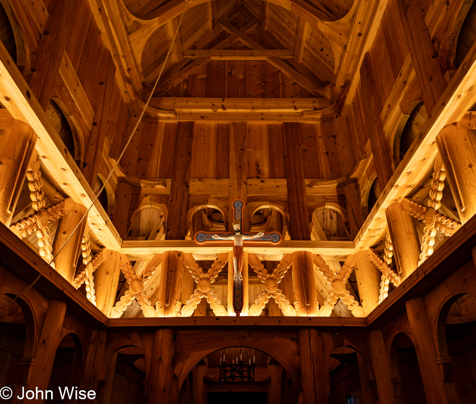 Fantoft Stave Church in Bergen, Norway