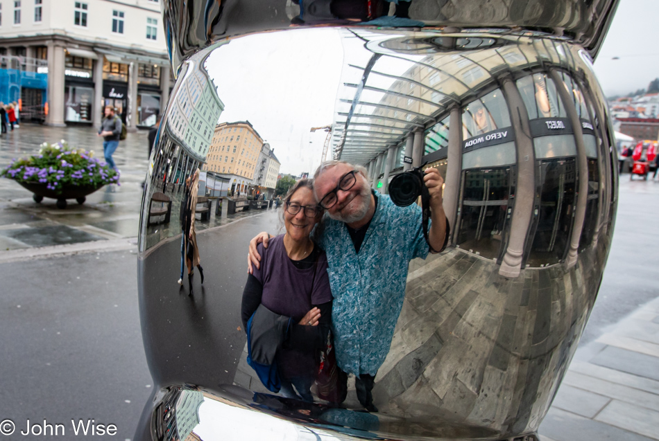 Caroline Wise and John Wise in Bergen, Norway