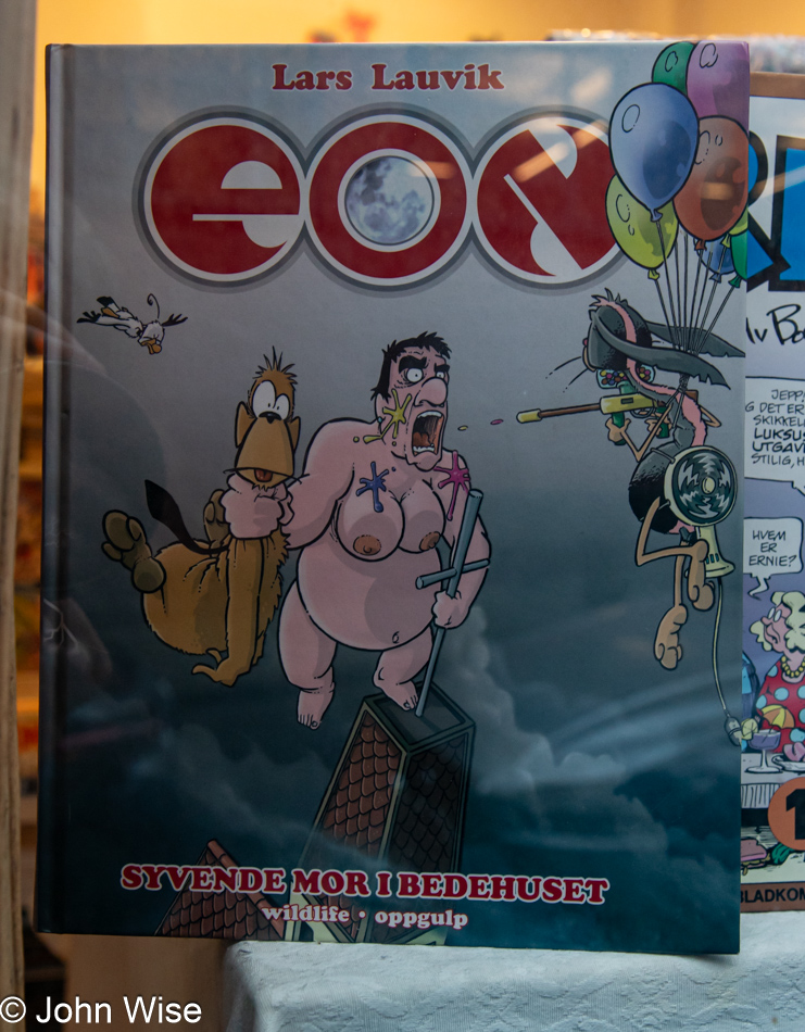 Comic bookstore in Bergen, Norway