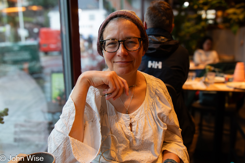 Caroline Wise at Godt Brød in Bergen, Norway