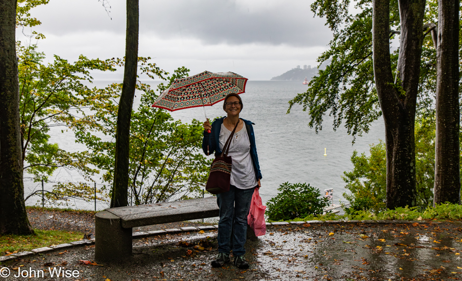 Caroline Wise at Nordnes Park in Bergen, Norway