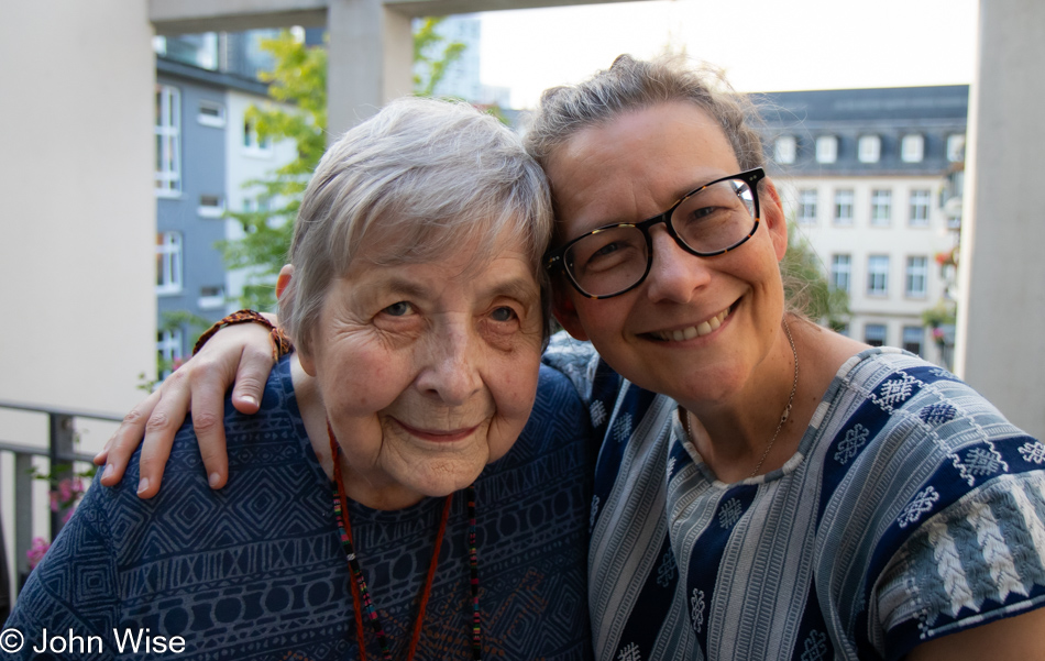 Jutta Engelhardt and Caroline Wise in Frankfurt, Germany