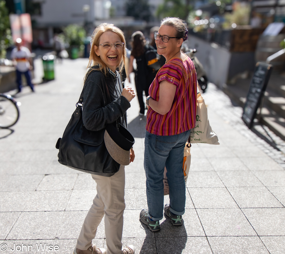 Claudia Wollny and Caroline Wise in Frankfurt, Germany