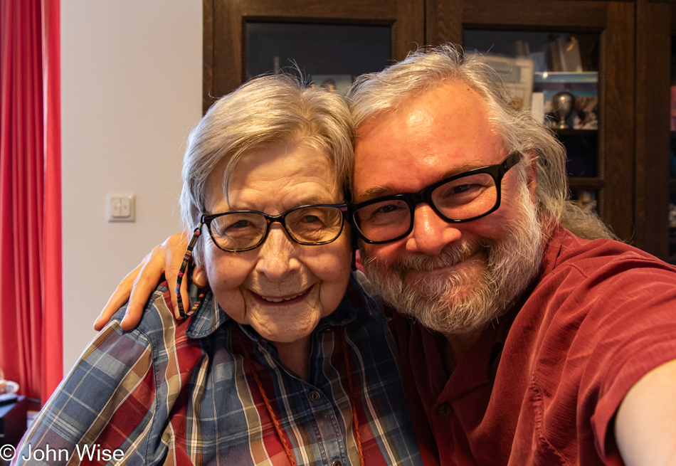 Jutta Engelhardt and John Wise at Lebenshaus in Frankfurt, Germany