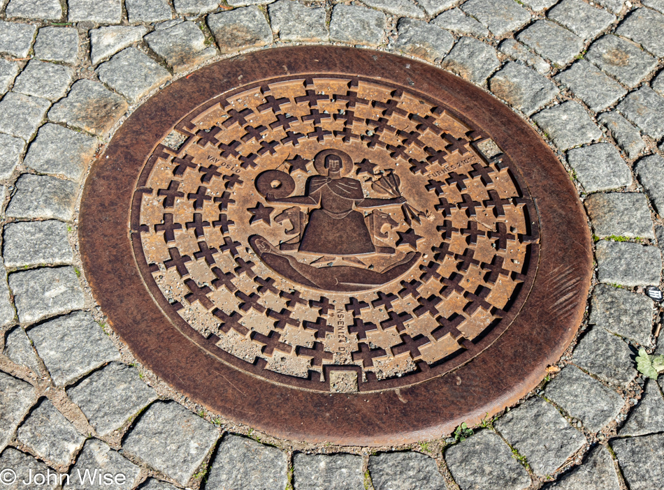 Manhole cover in Oslo, Norway