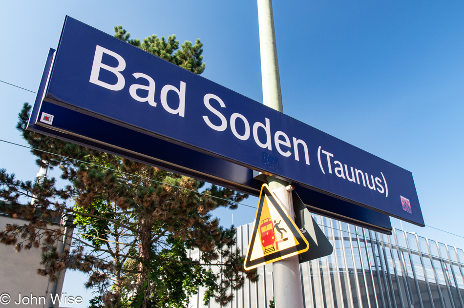 Bad Soden tram stop near Frankfurt, Germany