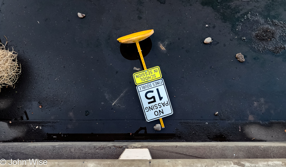 School slow speed sign in Phoenix, Arizona