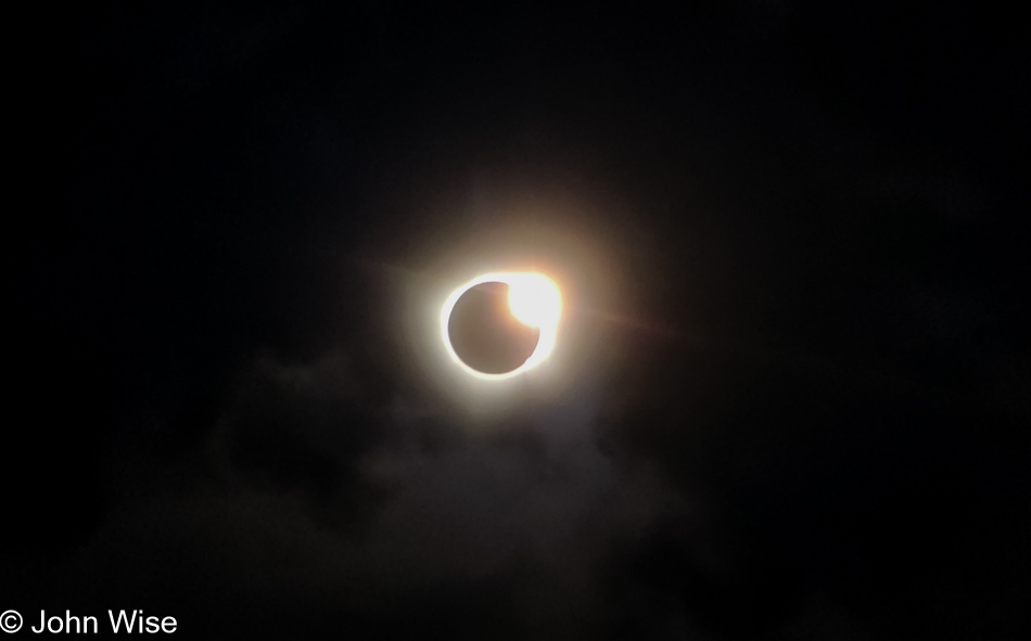 Eclipse as seen from Del Rio, Texas