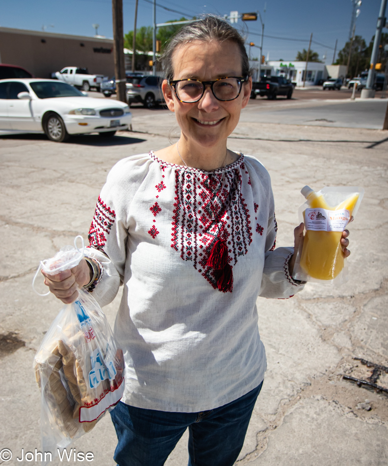 Caroline Wise at La Norteña Tamales in Pecos, Texas