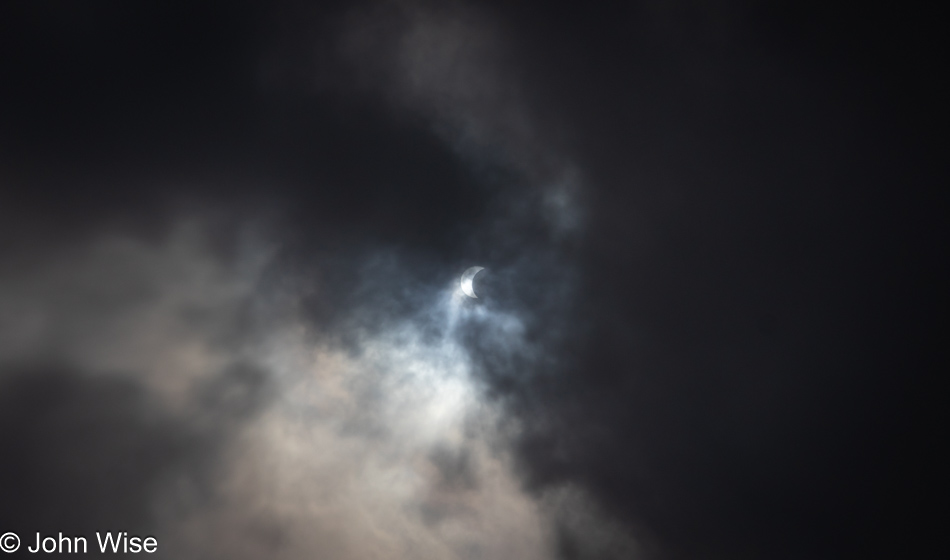 Eclipse as seen from Del Rio, Texas