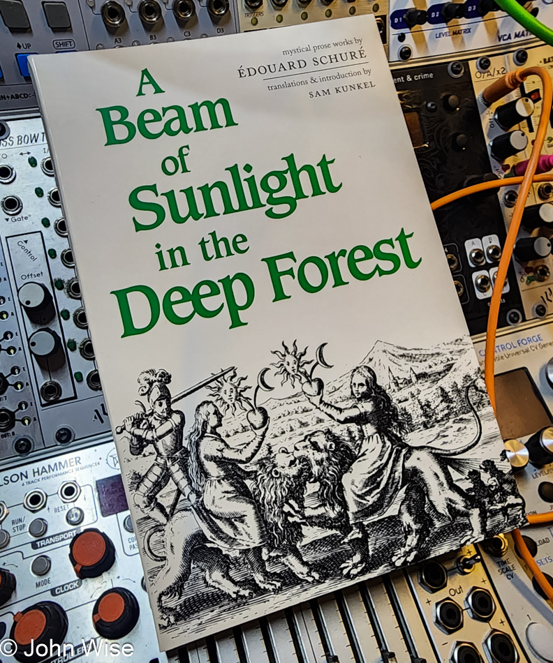 A Beam of Sunlight in the Deep Forest Book on a Eurorack Synth