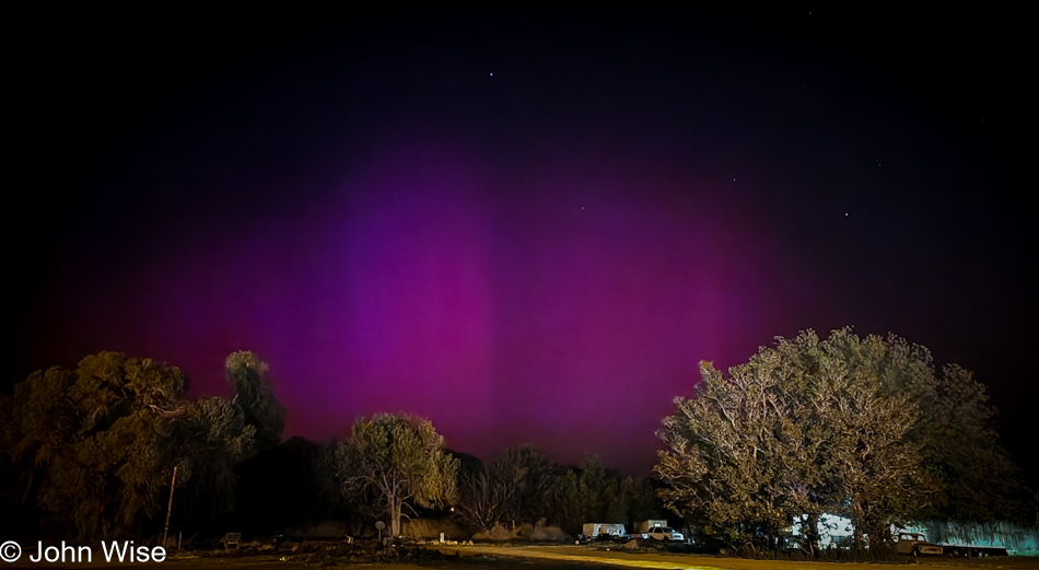 Northern Lights seen in Duncan, Arizona